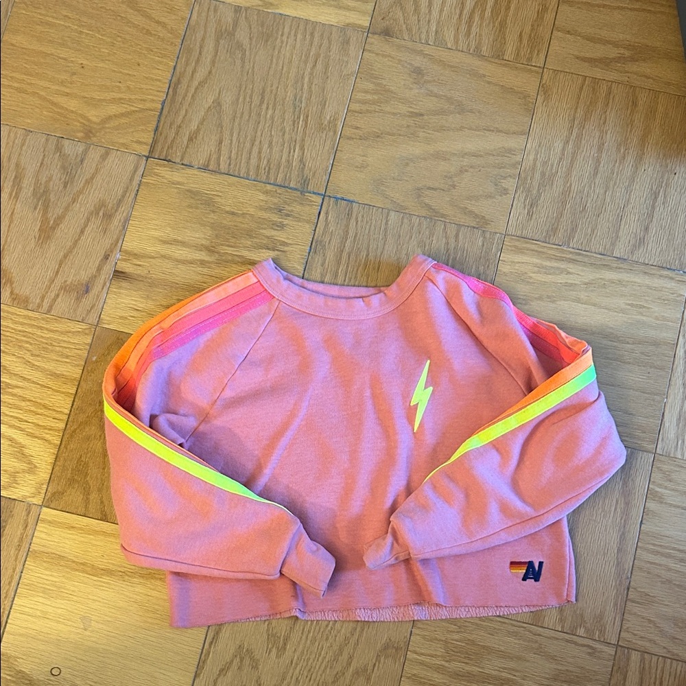 Pink Lightning Bolt Sweatshirt ( Aviator Nation)